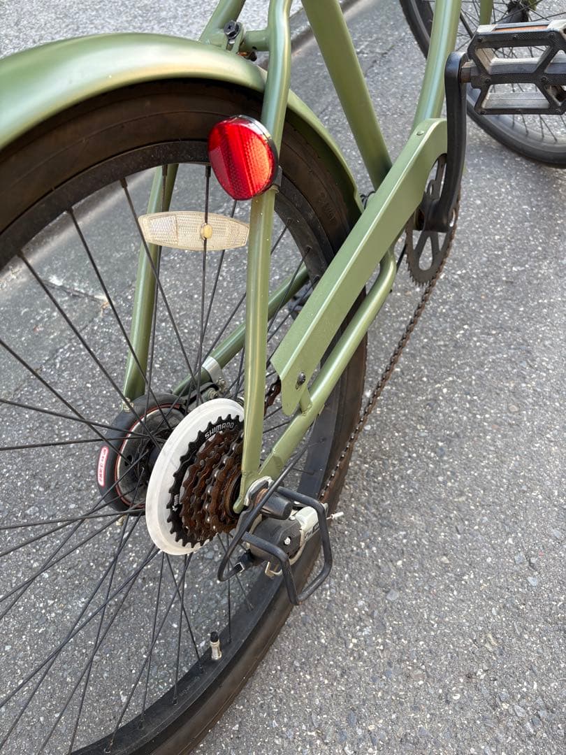 オリーブグリーン KBビーチクルーザー 自転車