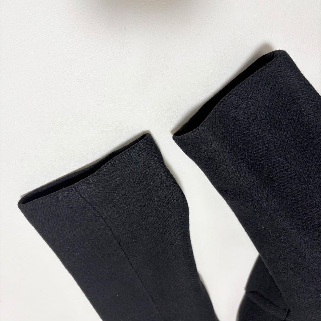 美品✨ラルフローレン ロングコート ヘリンボーン柄 ウール ステンカラーコート