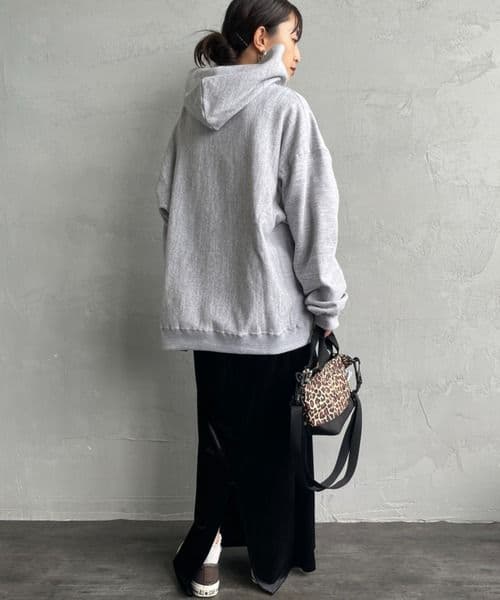 AMERICANA　カレッジプリントスウェットフーディー