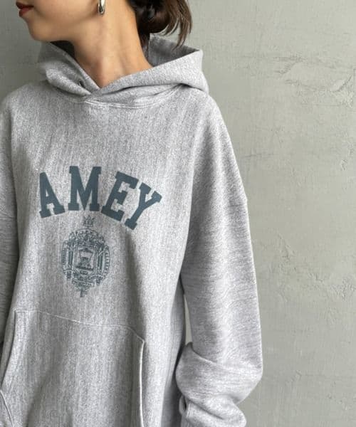 AMERICANA　カレッジプリントスウェットフーディー