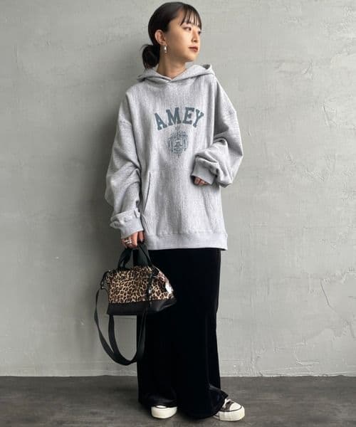 AMERICANA　カレッジプリントスウェットフーディー