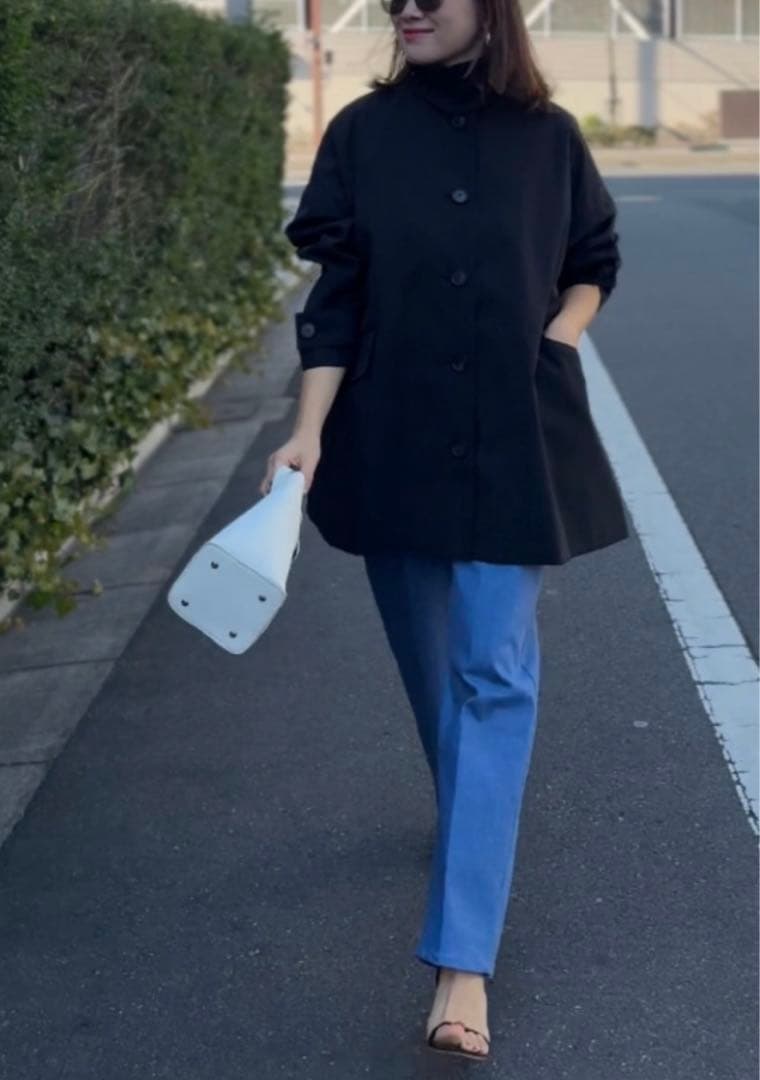 liten トレンチコート　ネイビー　新品タグ付き