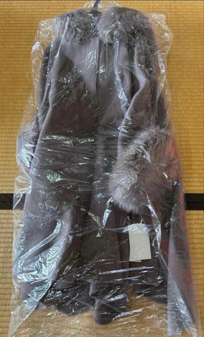 セルフォード ファーポンチョコート　モカ