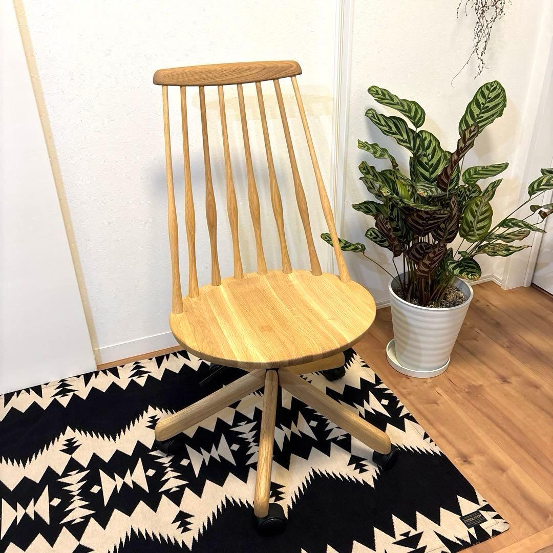 美品 Karimoku カリモク ウィンザー　デスクチェア XF4001