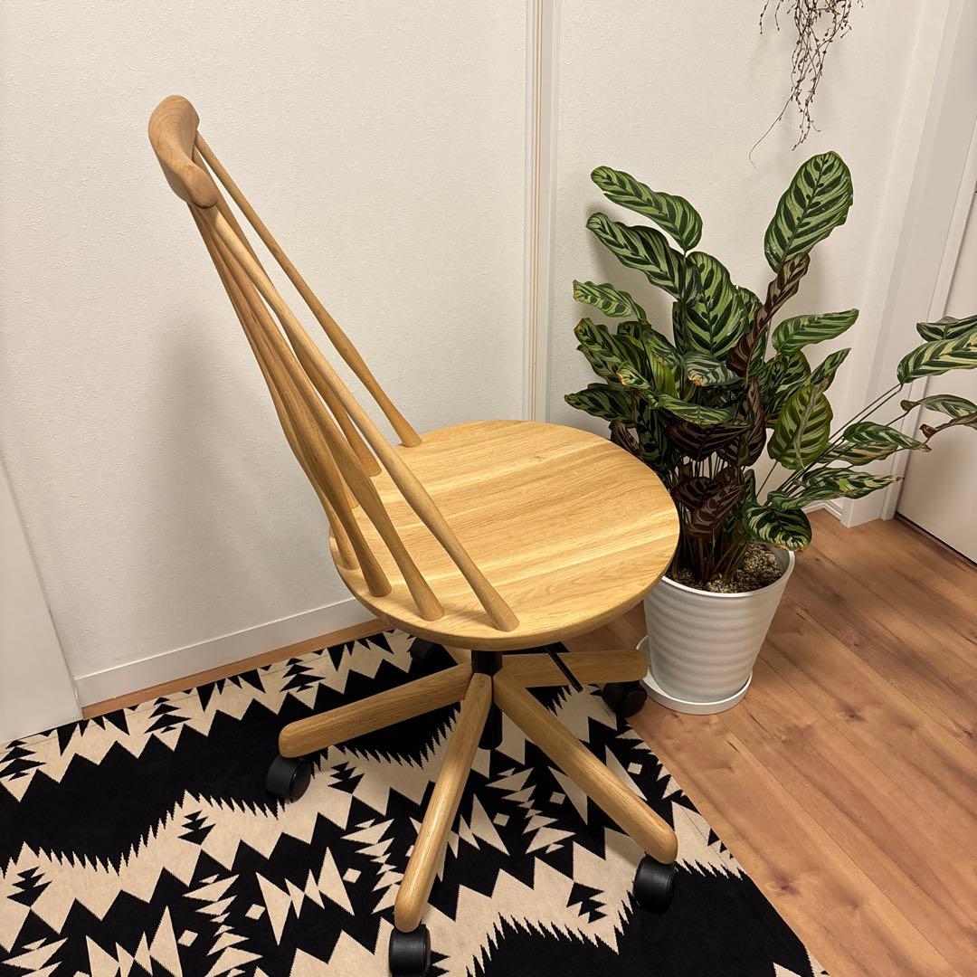 美品 Karimoku カリモク ウィンザー　デスクチェア XF4001