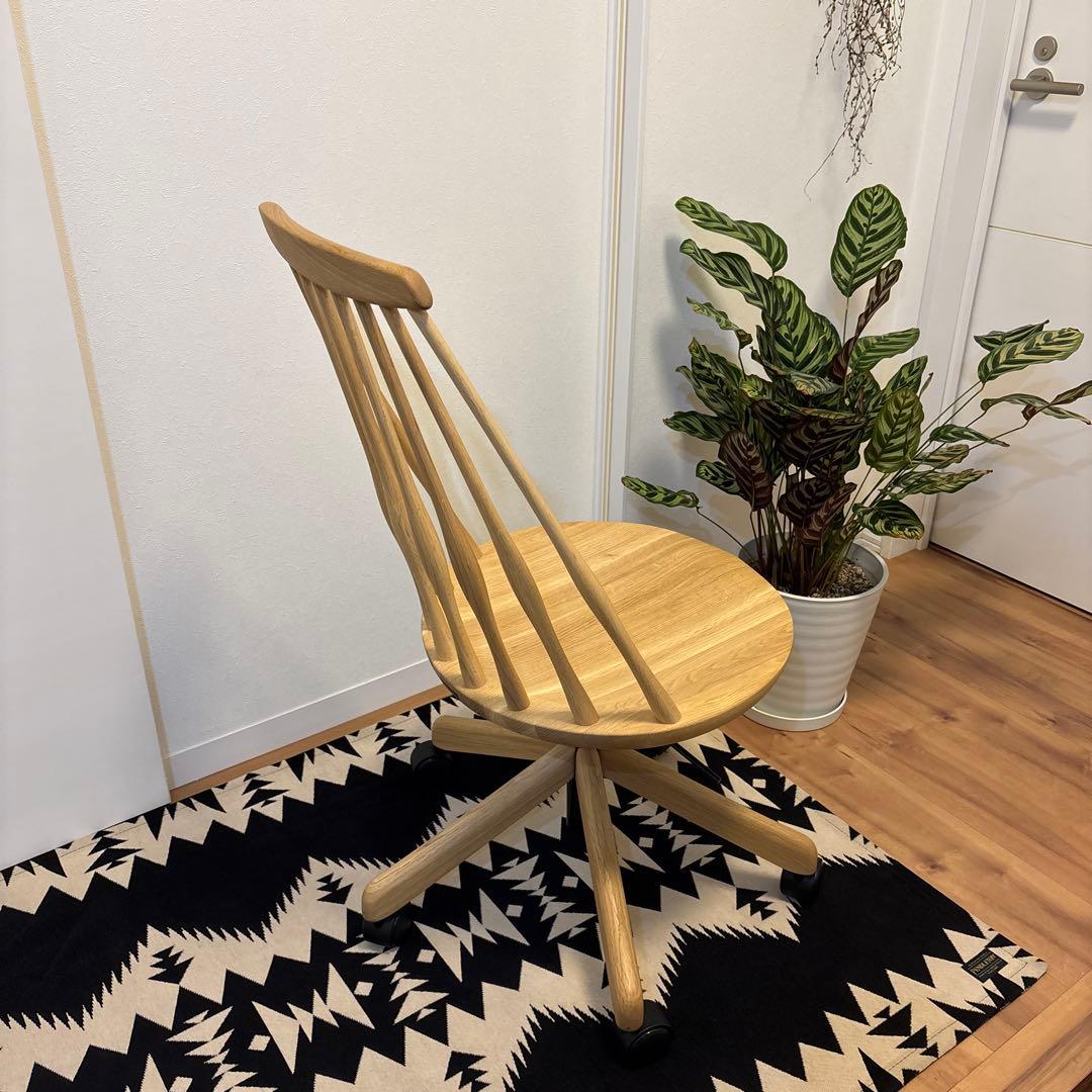 美品 Karimoku カリモク ウィンザー　デスクチェア XF4001