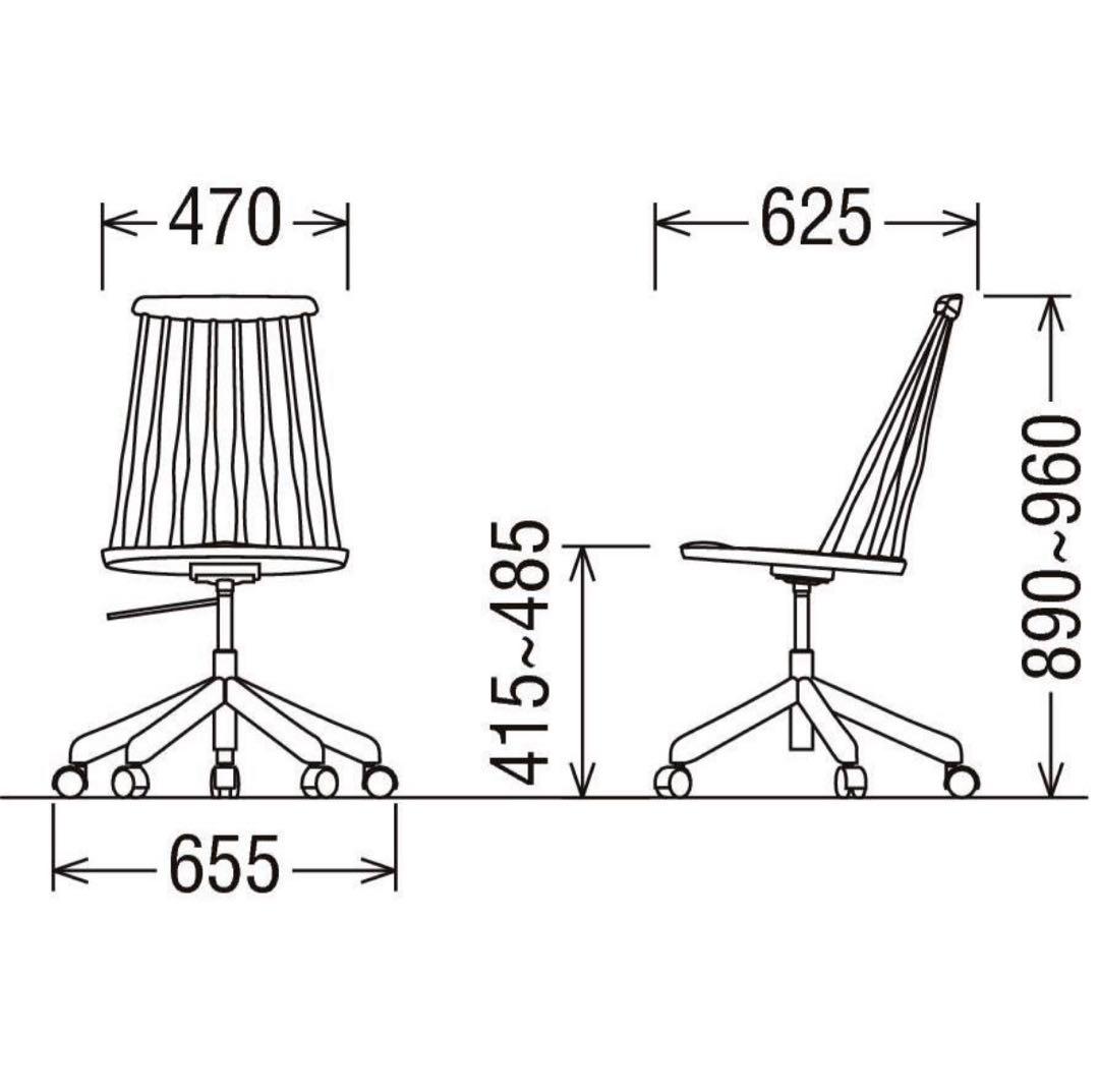 美品 Karimoku カリモク ウィンザー　デスクチェア XF4001