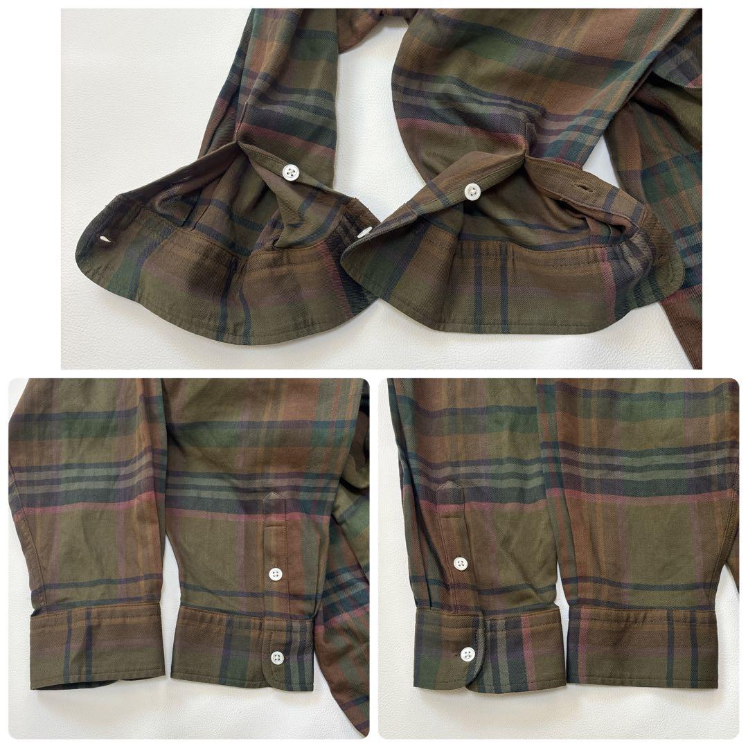 ポロラルフローレン 近年 チェック シャツ ワンピース ベルト ロング マキシ丈