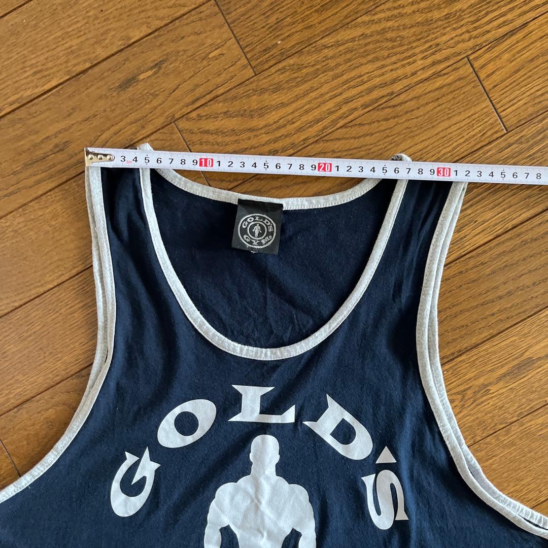ゴールドジム　リンガータンクトップ　gold's gym ネイビー