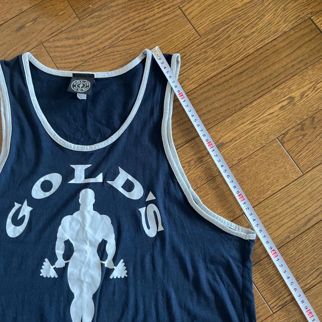 ゴールドジム　リンガータンクトップ　gold's gym ネイビー