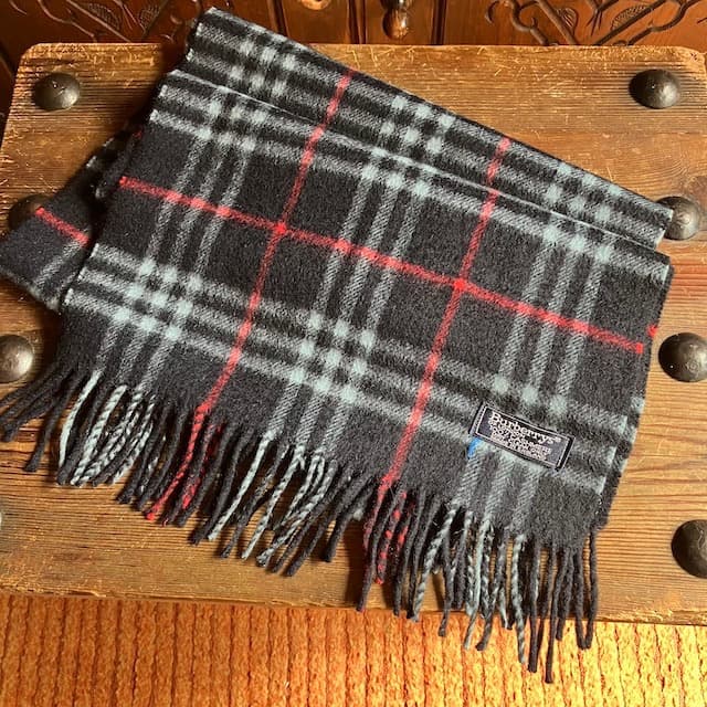 英国製 Burberrys バーバリーズ カシミヤ100% マフラー イギリス