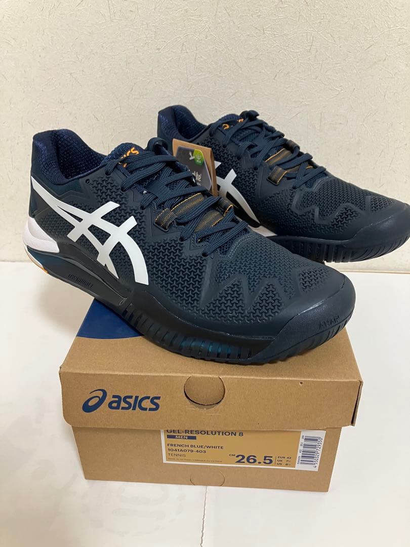アシックス ゲルレゾリューション8 メンズ　26.5cm フレンチブルー　ac