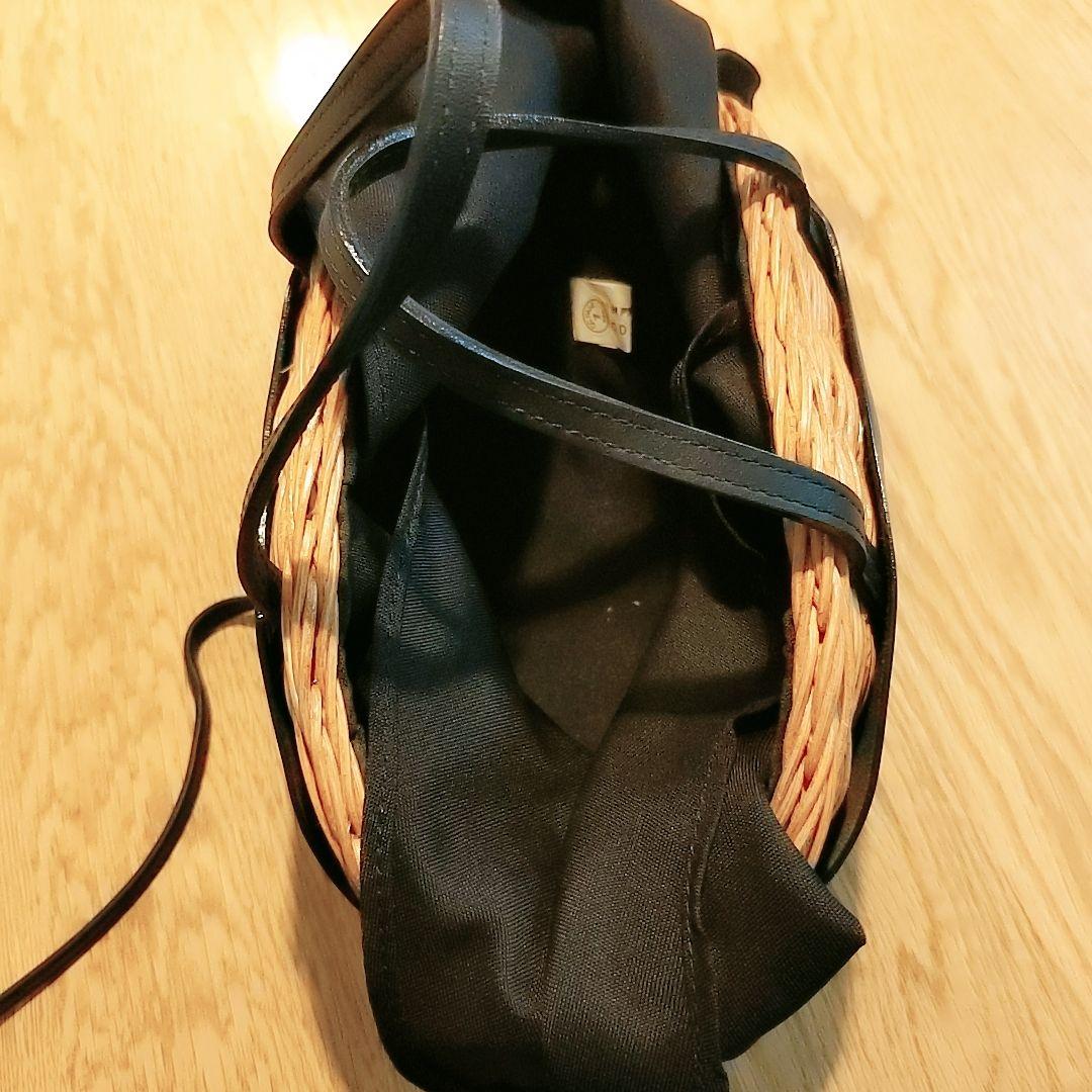 The Bagmati ウィッカー編み ラタン カウレザー 2way かごバッグ