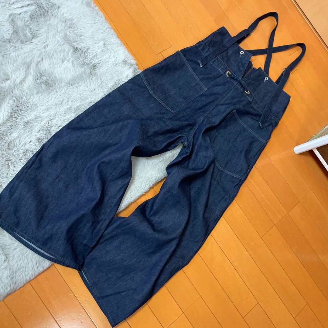 ジョンブル マリンパンツ　サスペンダーパンツ　オシャレ　大人サロペット