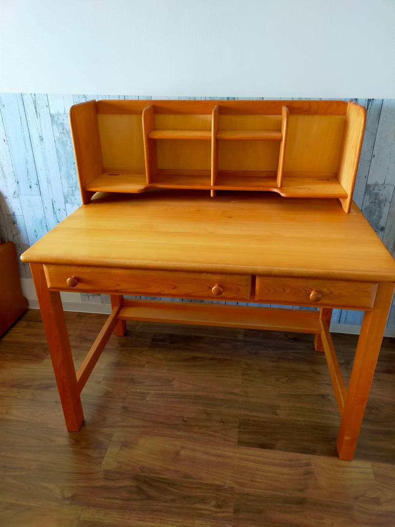 【単品】檜木デスクの机のみの出品送料込み