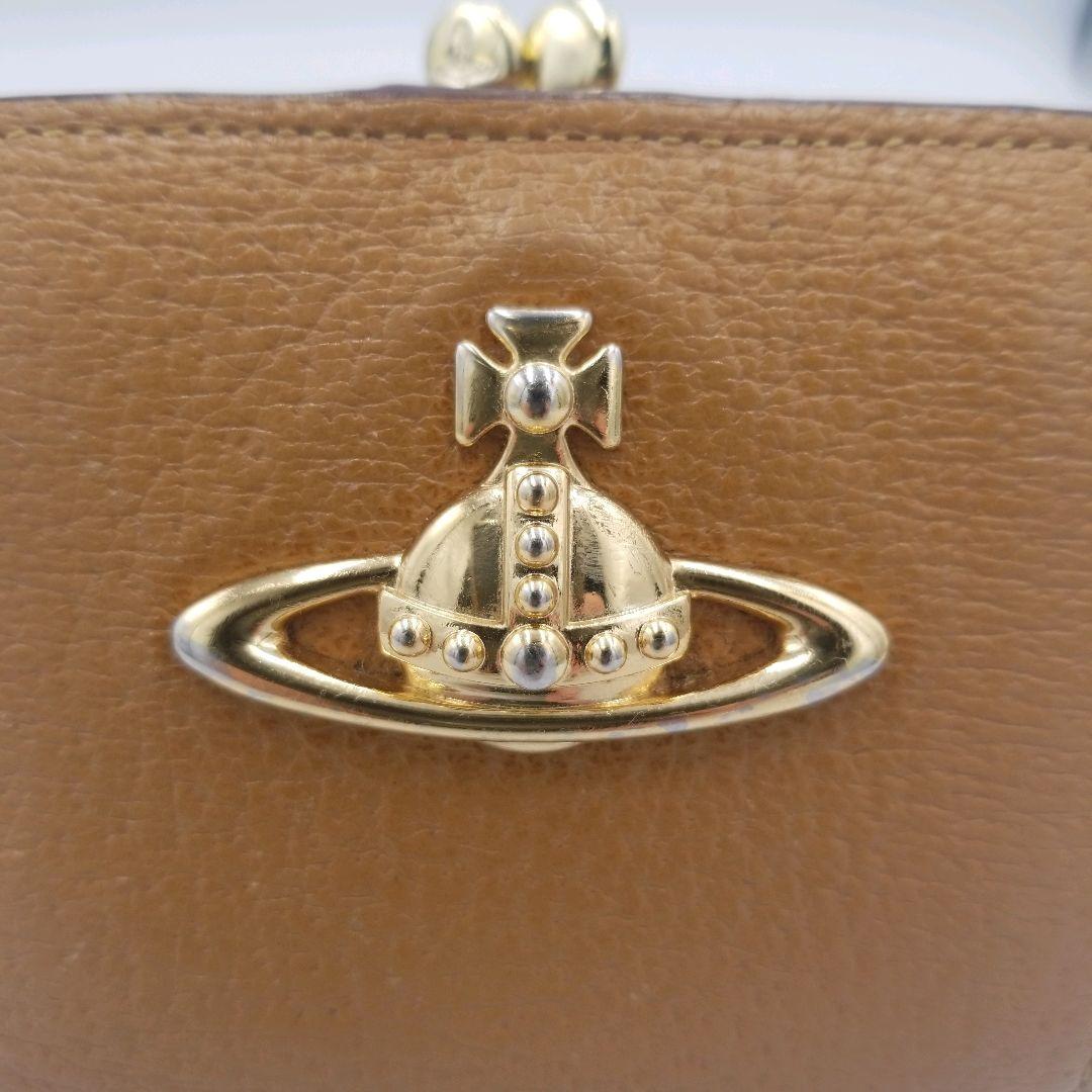 【美品】ヴィヴィアンウェストウッド　3つ折り財布　コンパクト　オーブ　がま口