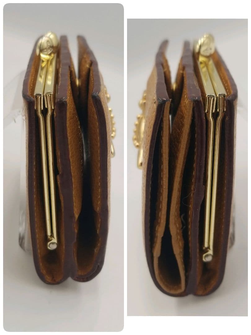 【美品】ヴィヴィアンウェストウッド　3つ折り財布　コンパクト　オーブ　がま口