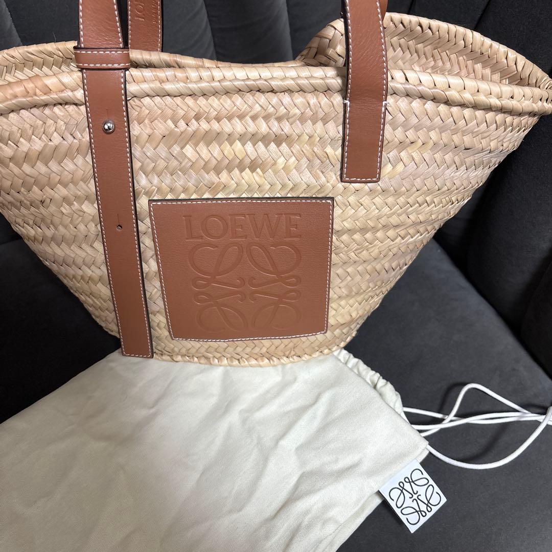 コ*ト様 【美品】ロエベ　バスケットバッグ　カゴバッグ　ミディアム