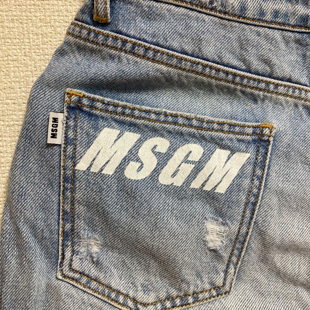 MSGM.ダメージショートパンツ