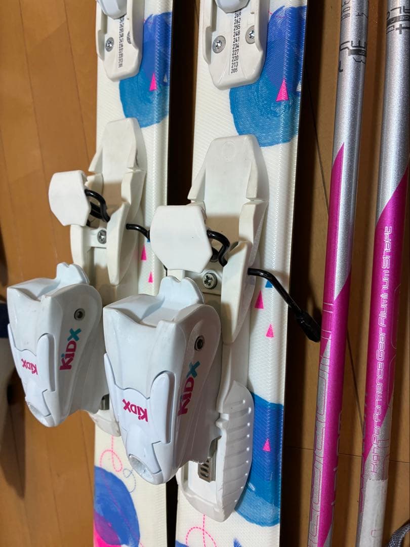 超美品スキーセット板116cm靴20.5か22cmの1足身長110-130cm位