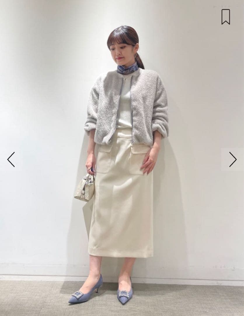 シャギージャージー ショートコクーンブルゾン tomorrowland新品未使用