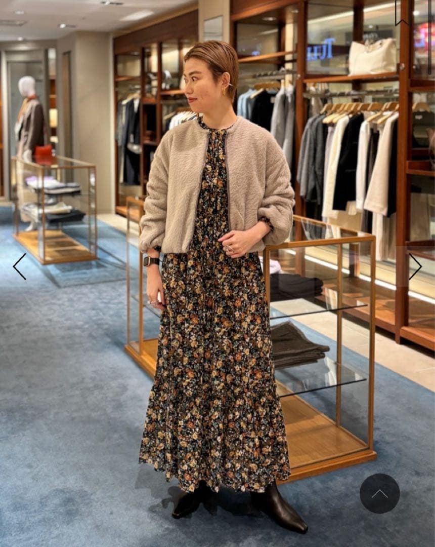 シャギージャージー ショートコクーンブルゾン tomorrowland新品未使用