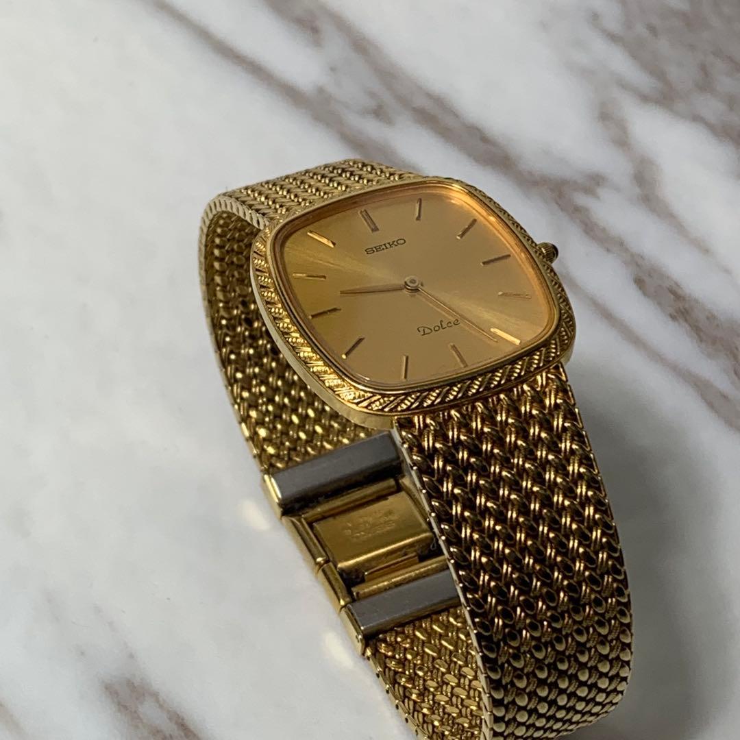 vintage SEIKO Dolce 腕時計 8N40-5040 gold