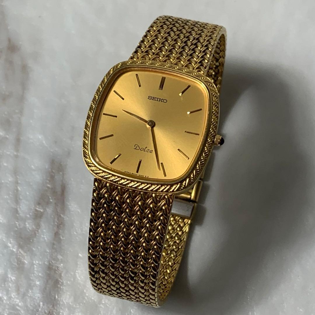 vintage SEIKO Dolce 腕時計 8N40-5040 gold