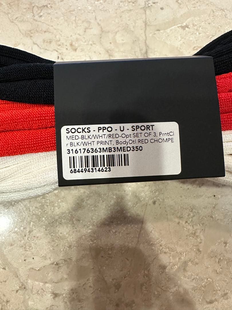 【最安値】CHROME HEARTS リップデザイン ソックス M