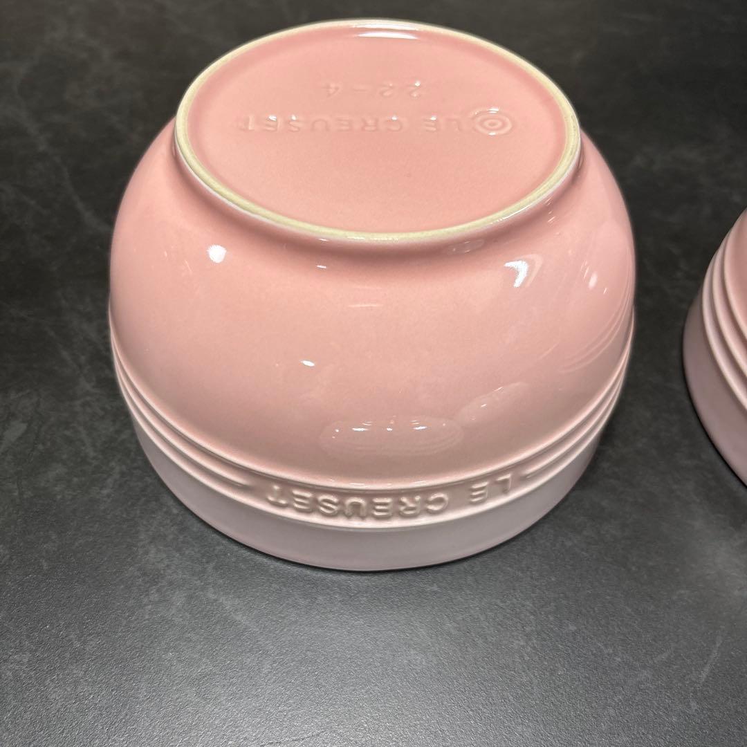 ル・クルーゼ　ボウルとハート柄の皿４点セット