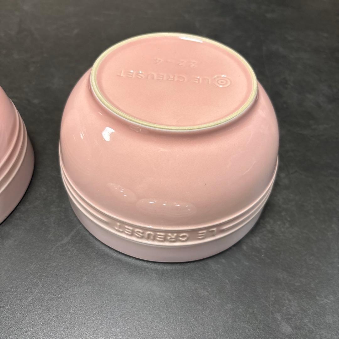 ル・クルーゼ　ボウルとハート柄の皿４点セット