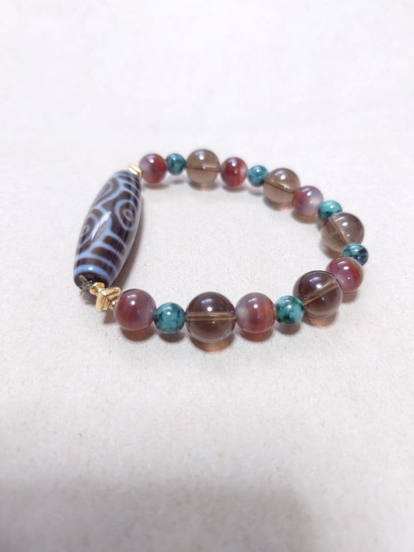 スーパー天珠　龍眼天珠ブレスレット