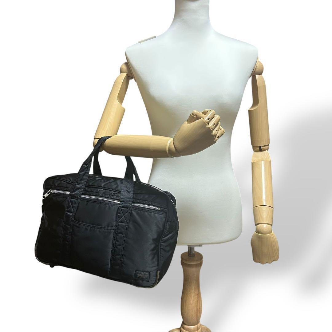 極美品 1420 HEAD PORTER タンカー ボストンバッグ A4 黒