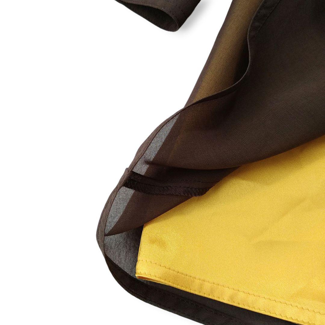 TOKUKO 1er VOL バックボタン 刺繍チュニックブラウス