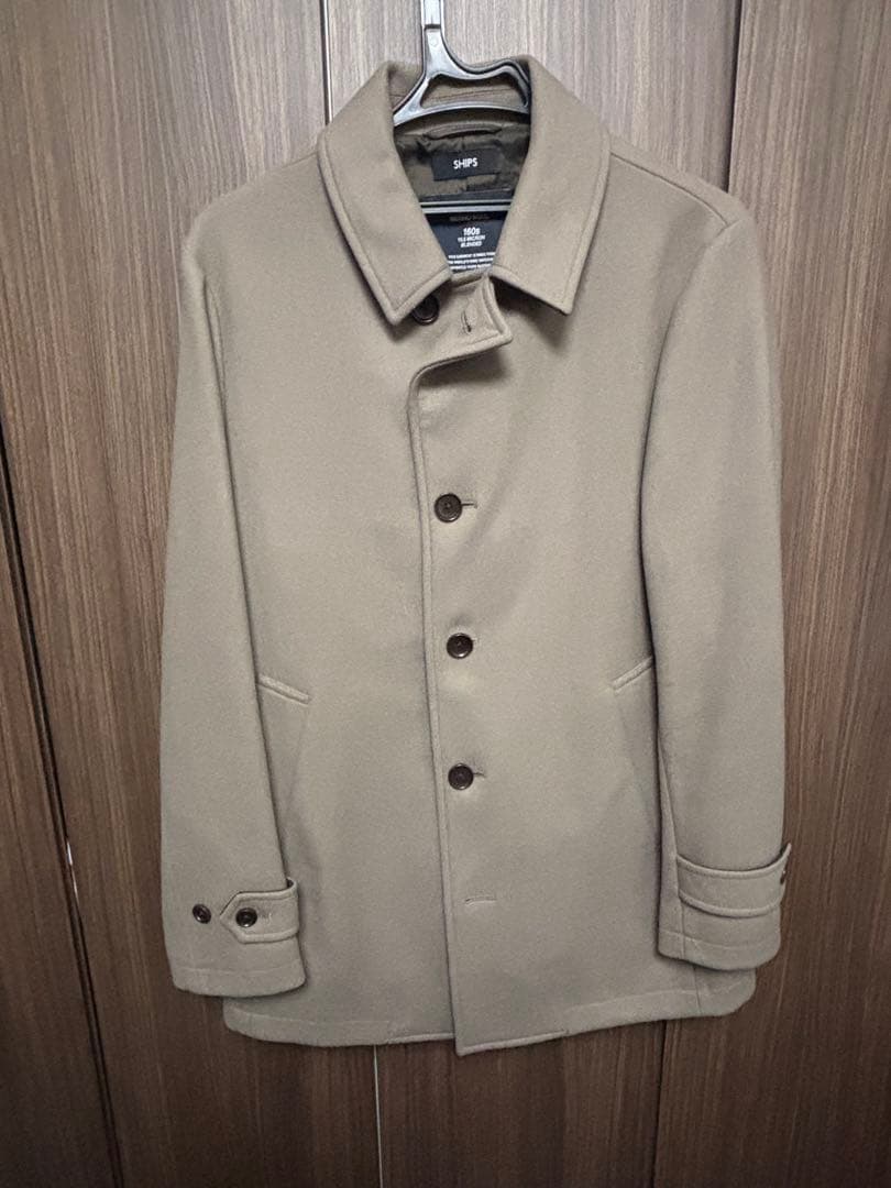 最終値下ships シングルピーコートLサイズ　スーパー160'S