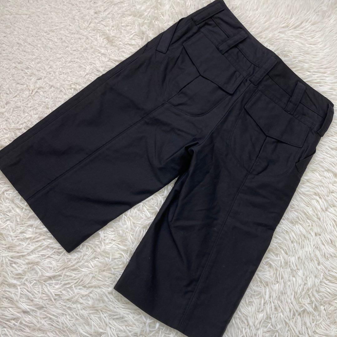 LOUIS VUITTON ハーフパンツ ブラック 34 タック入り オフィス