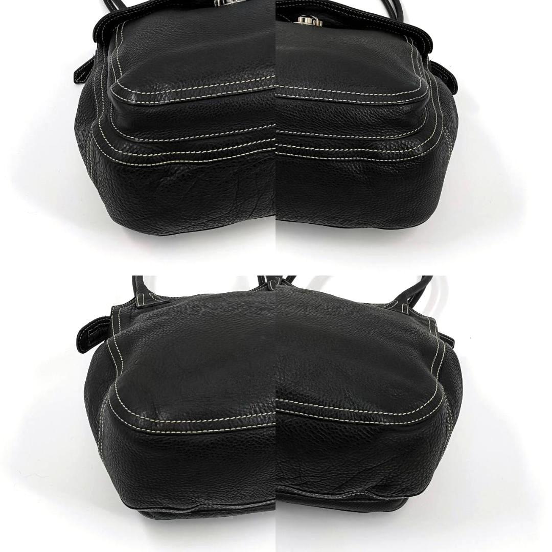 極希少✨️プラダ Archive ヴィッテロダイノ トートバッグ シボ革 黒