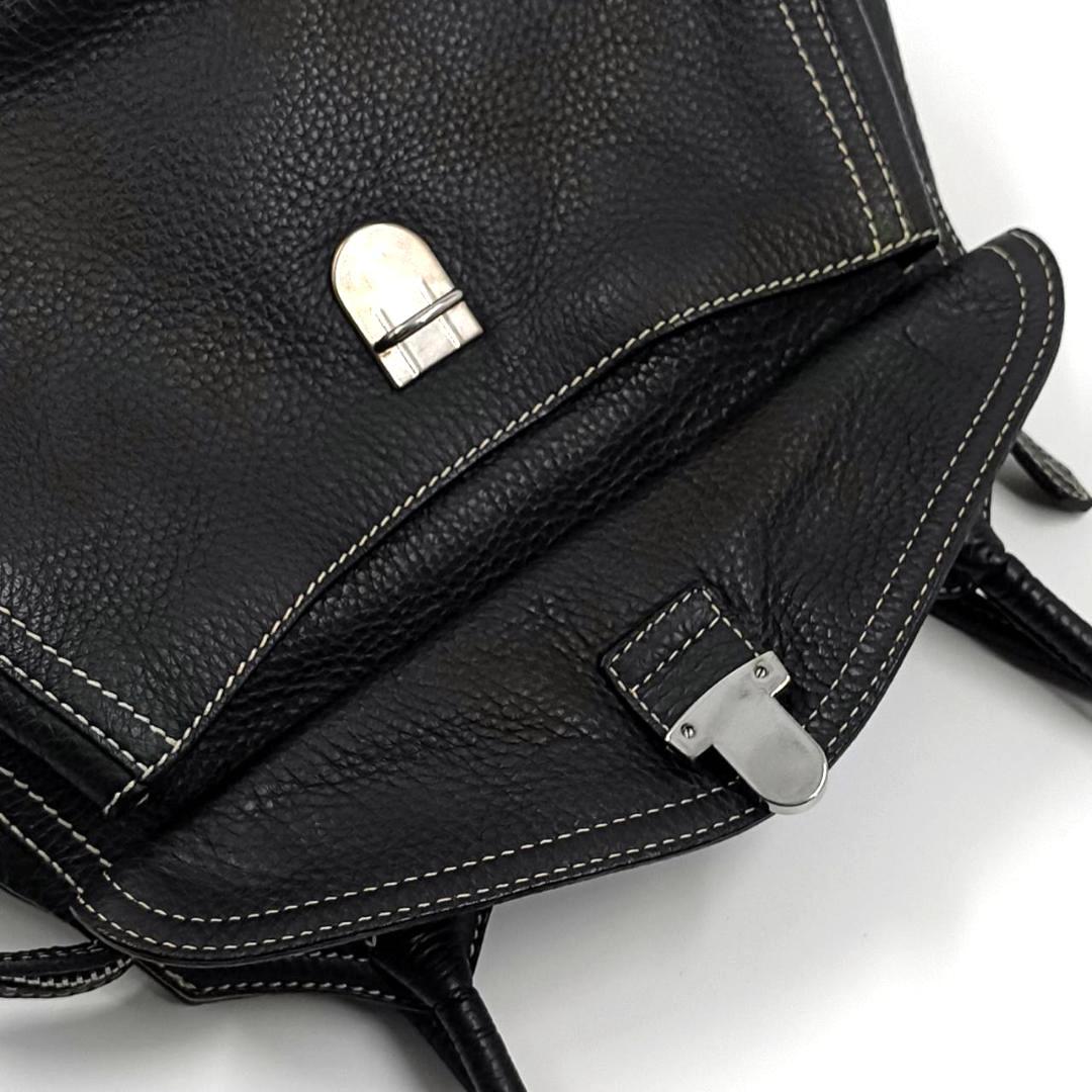 極希少✨️プラダ Archive ヴィッテロダイノ トートバッグ シボ革 黒