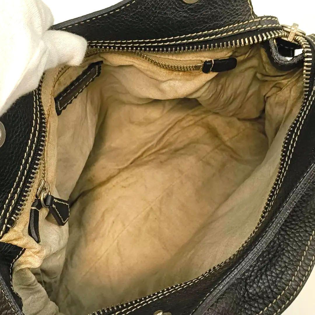 極希少✨️プラダ Archive ヴィッテロダイノ トートバッグ シボ革 黒