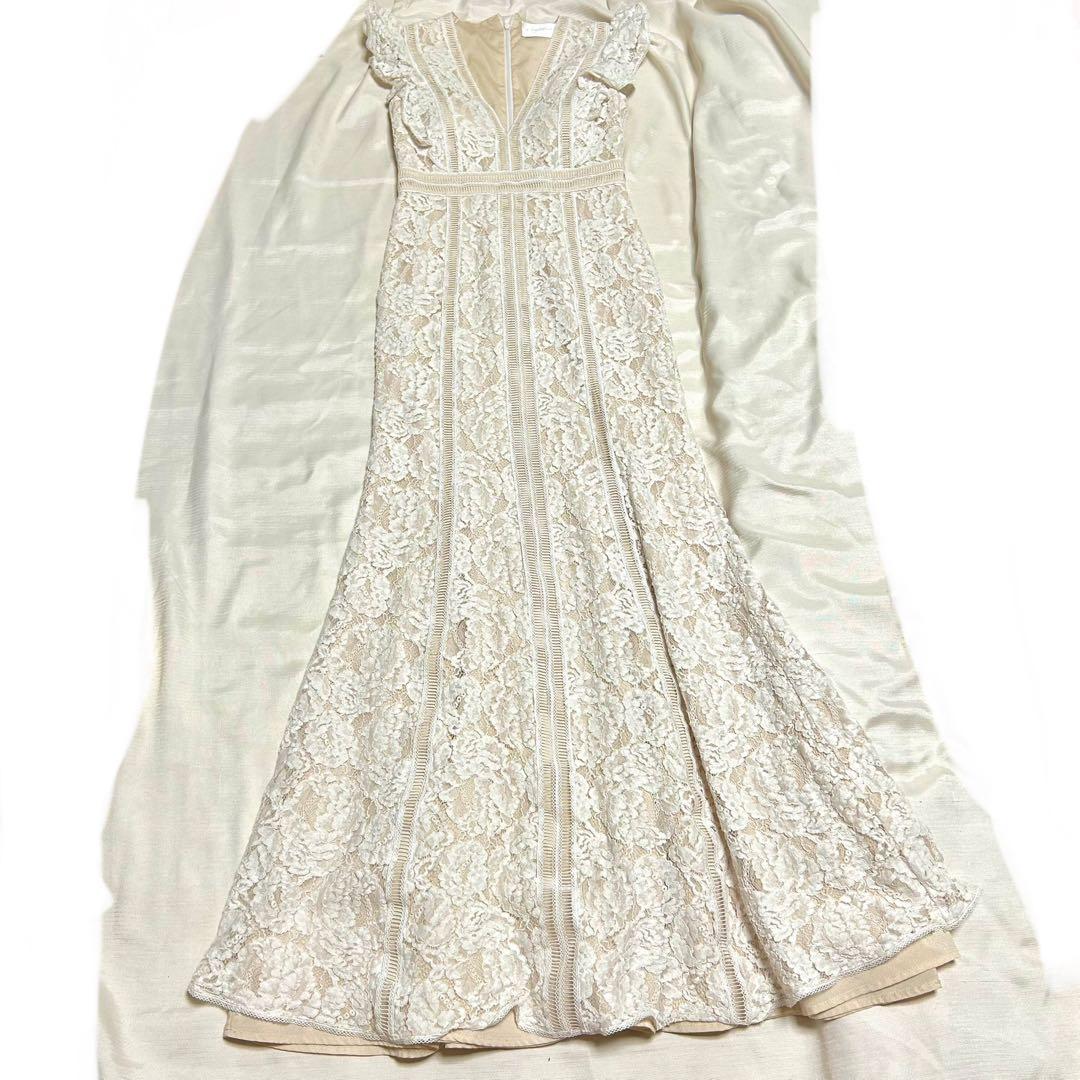 エルケイ　settan sugar ホワイトレースドレス Sサイズ