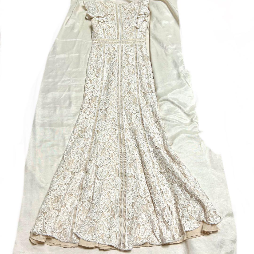 エルケイ　settan sugar ホワイトレースドレス Sサイズ