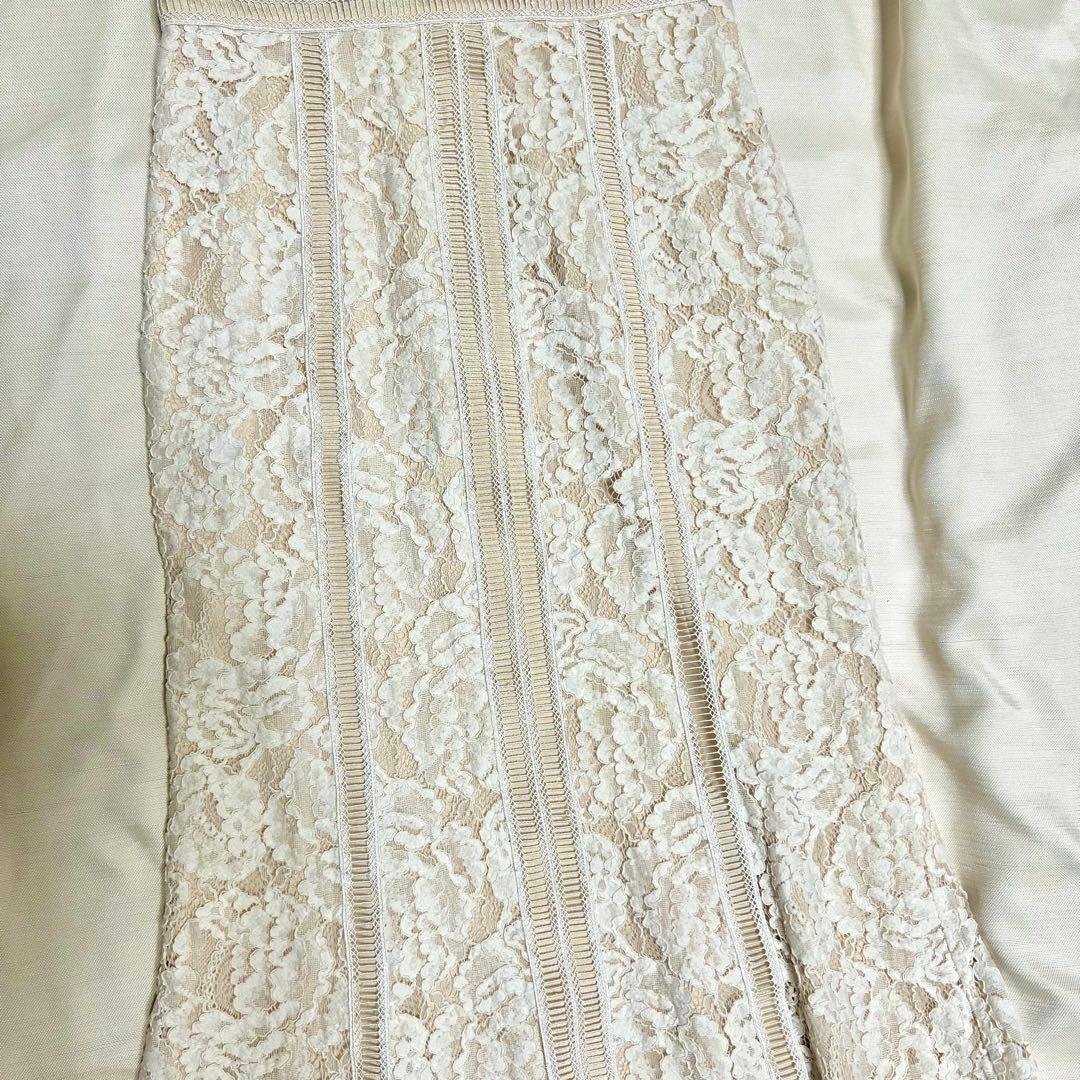 エルケイ　settan sugar ホワイトレースドレス Sサイズ