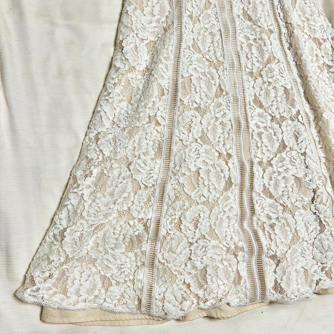 エルケイ　settan sugar ホワイトレースドレス Sサイズ