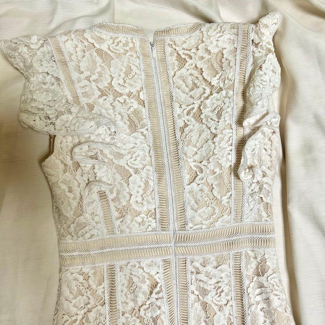 エルケイ　settan sugar ホワイトレースドレス Sサイズ