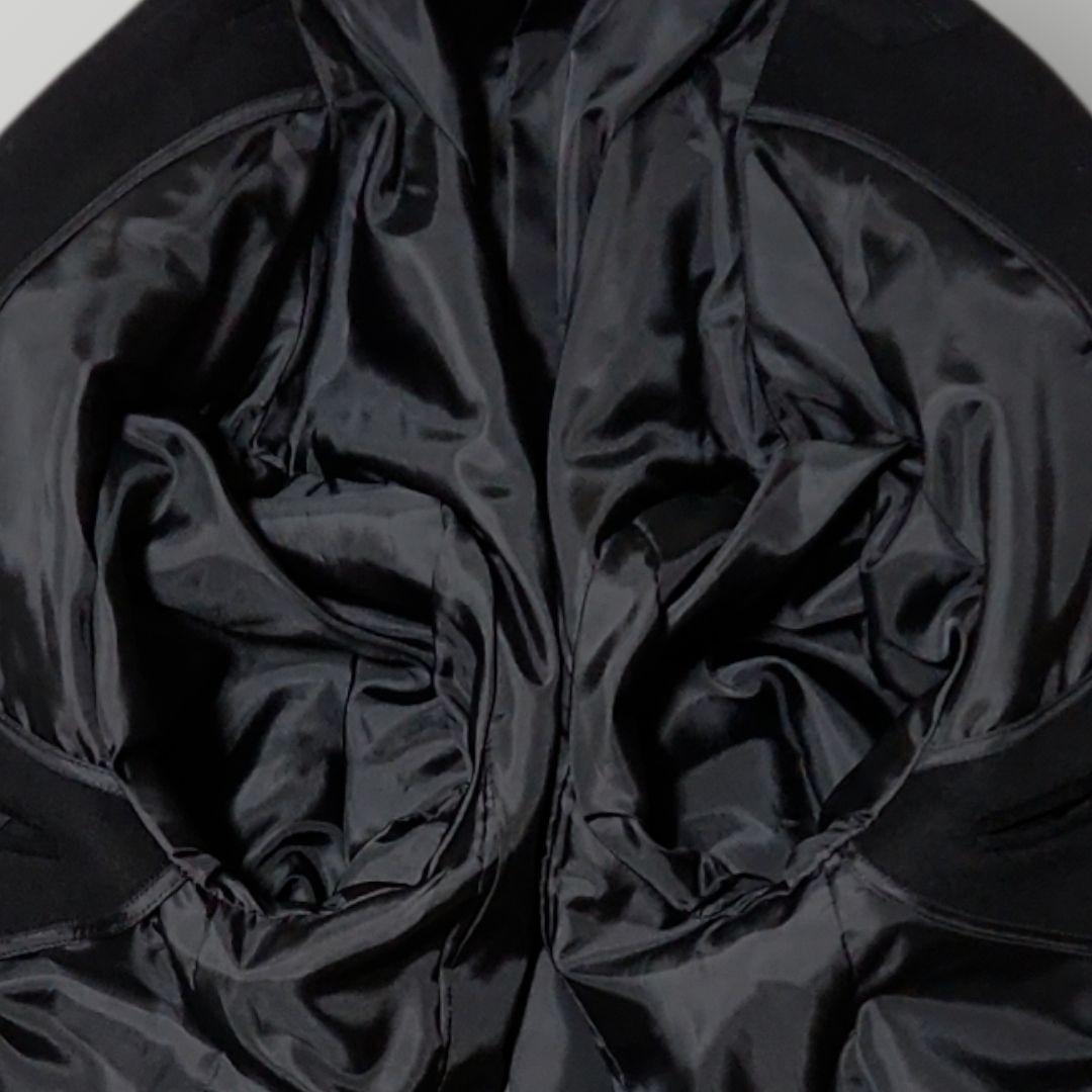 極美品 カシミヤ アンゴラ混 115cmマキシ丈 チェスターコート M 黒