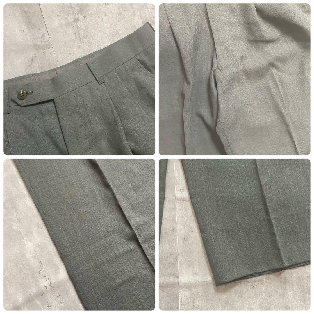 5点セット✨ アルマーニ セットアップ ダブル ピンズ ネクタイシャツ 緑 XL