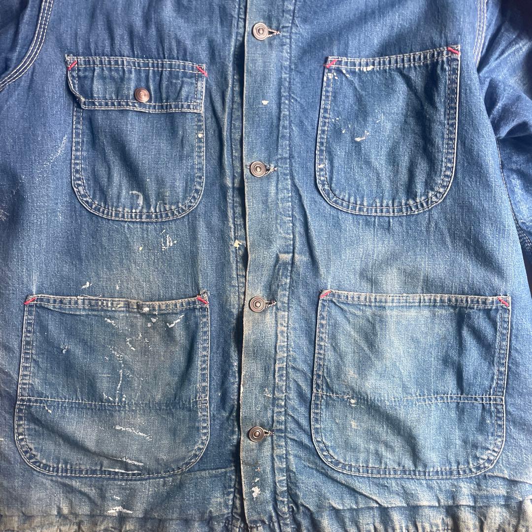 60s シアーズ　デニムカバーオール 雰囲気ワイルド