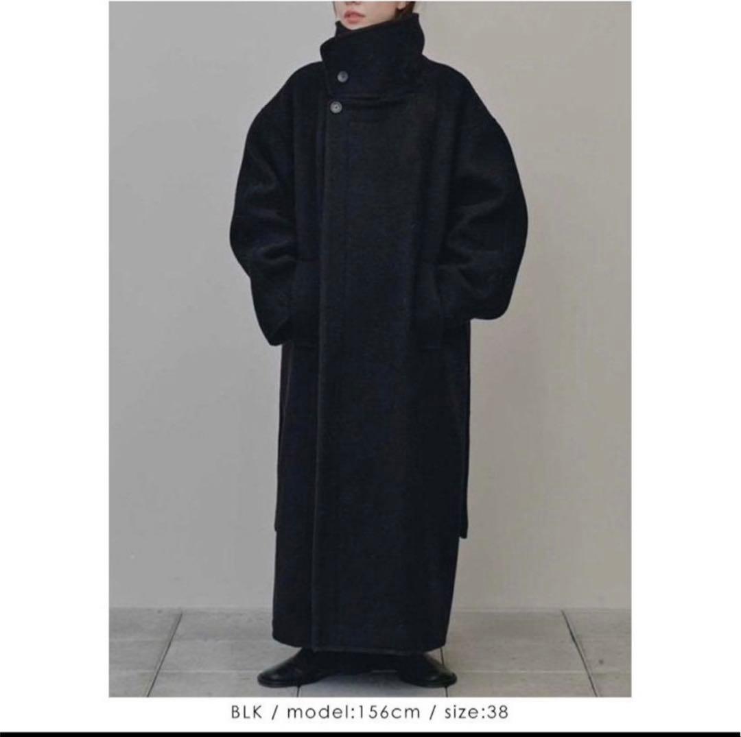 TODAYFUL スタンドカラーウールコート38