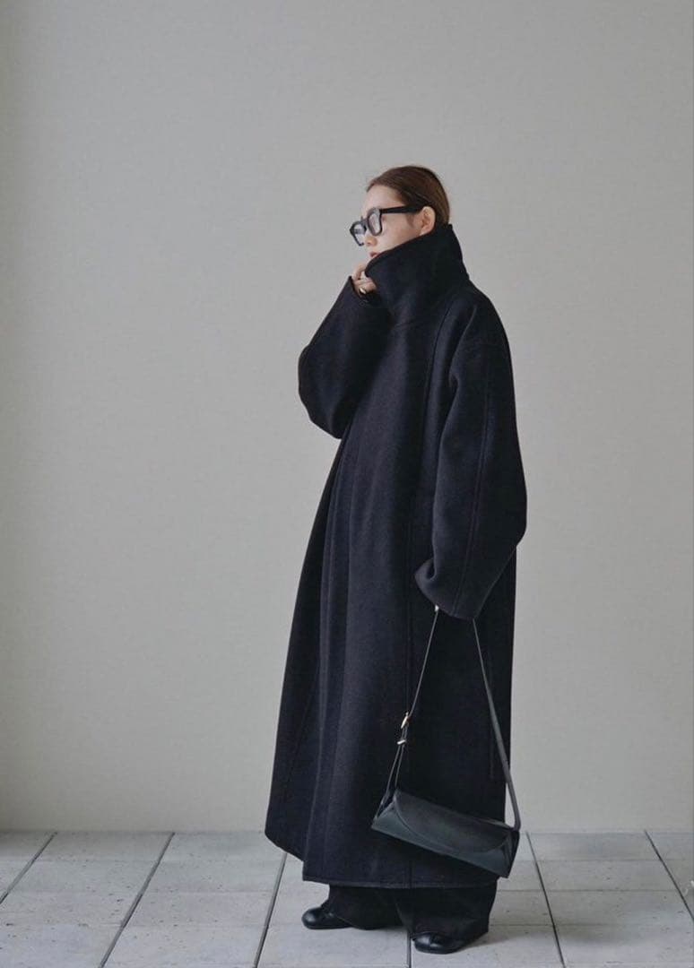 TODAYFUL スタンドカラーウールコート38
