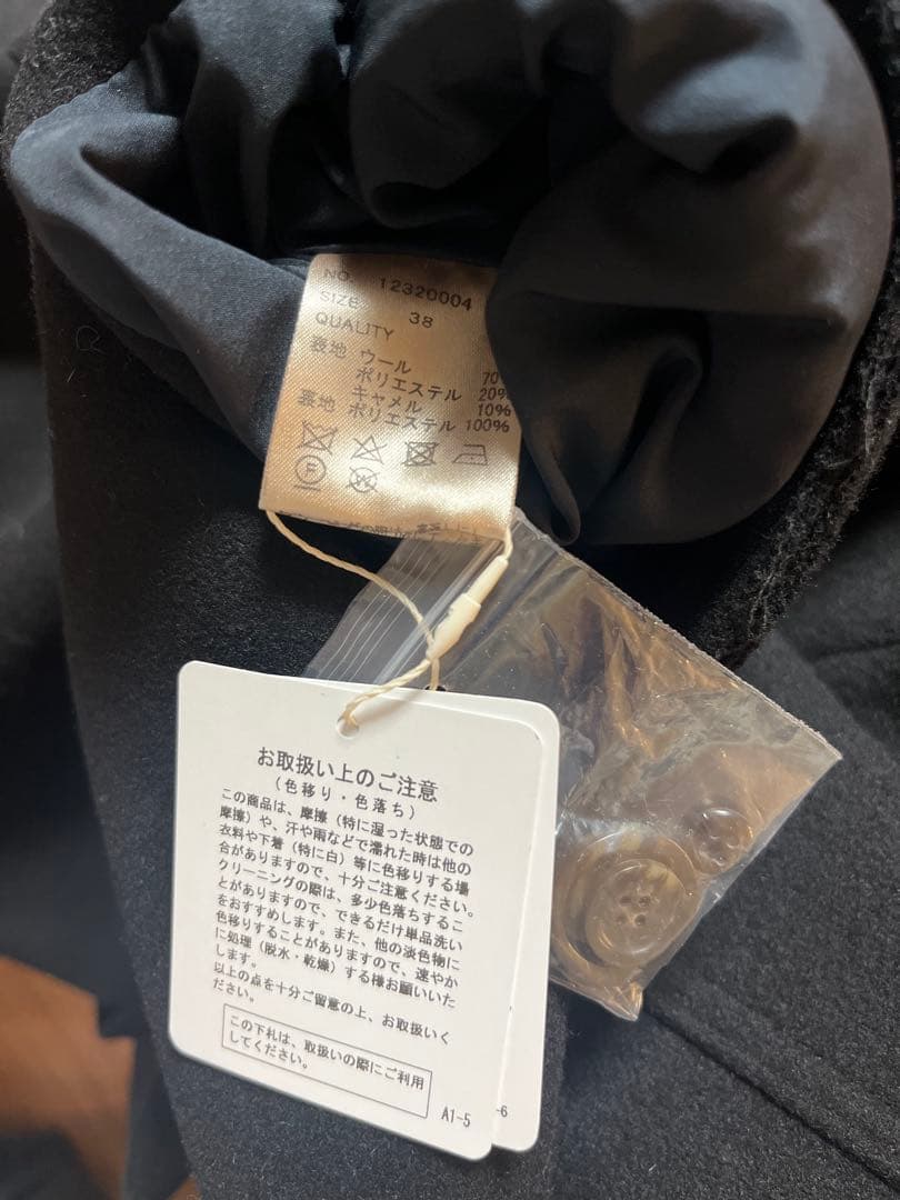 TODAYFUL スタンドカラーウールコート38